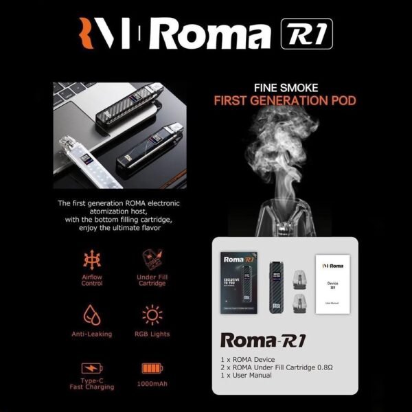 【台灣現貨】Roma R1 羅馬主機，兼容OXVA  小蠻牛  XLim pro煙彈：圖片 5