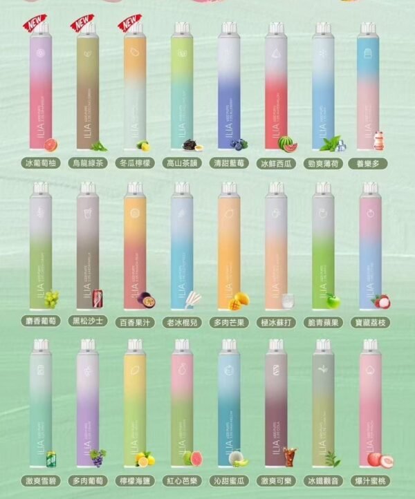 ILIA BAR 4 哩啞一次性拋棄式電子煙｜6500口大容量：圖片 2