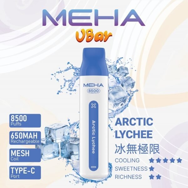 魅嗨MEHA VBar小白條一次性|8500口 拋棄式電子煙：圖片 6